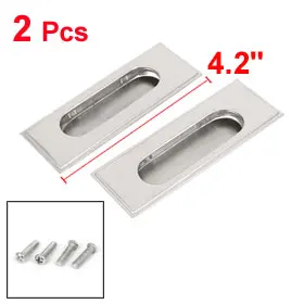 

Uxcell Hot Sale 2Pcs Cabinet Closet Door Recessed Sliding Finger Pull Handles 108x40mm for Cabinet, Bin, Wardrobe etc with Screw