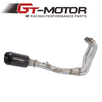 

Slip On 51MM Full System For YAMAHA MT09 MT-09 FZ-09 not tracer 14-17 Muffler Exhaust Escape with Front Middle Link Pipe St
