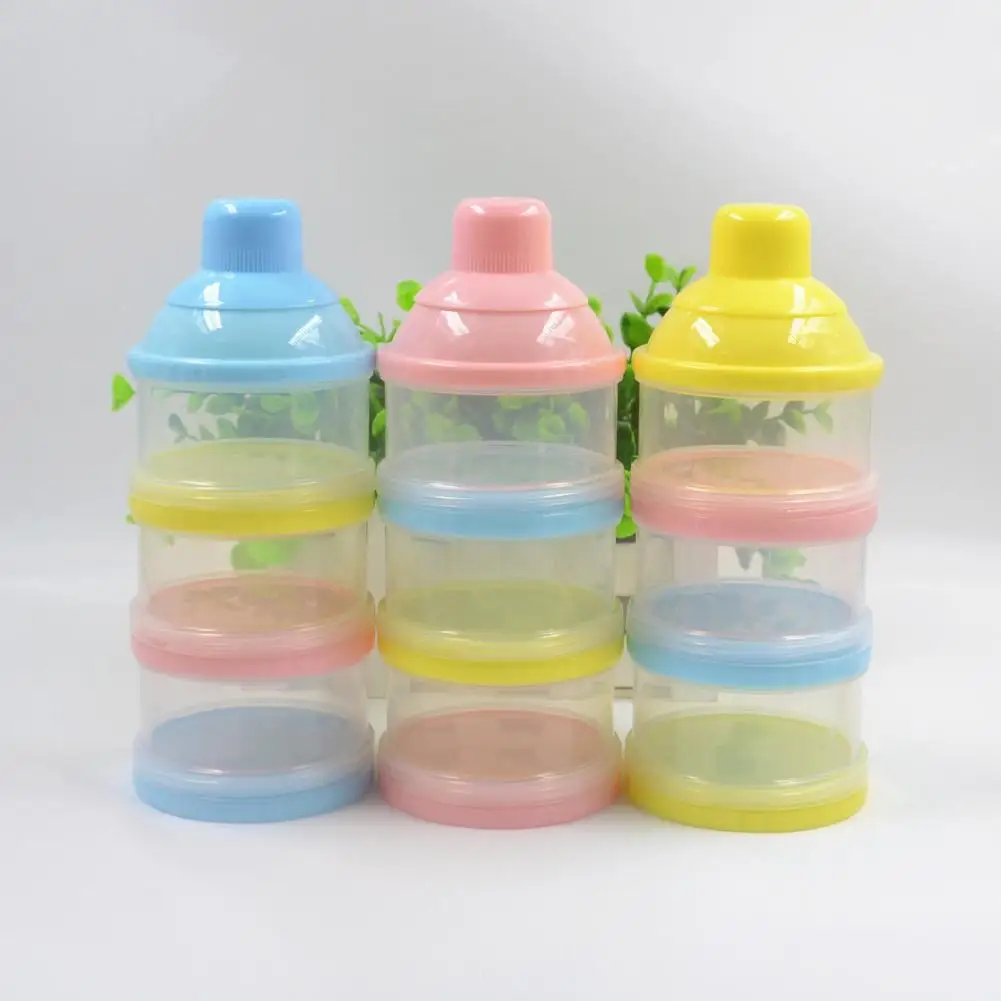 

3 Layer Baby Milk Powder Box Portable Baby Infant Feeding Storage Container Organizer Food Case Box Dispenser Kids