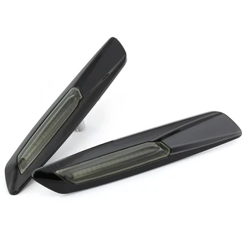 

1 Pair LED Turn Signal Light Side Marker Amber Lights Black Trim LED Fender Turn Signal for BMW E90 E91 E92 E39 E60 E46 E83 E53