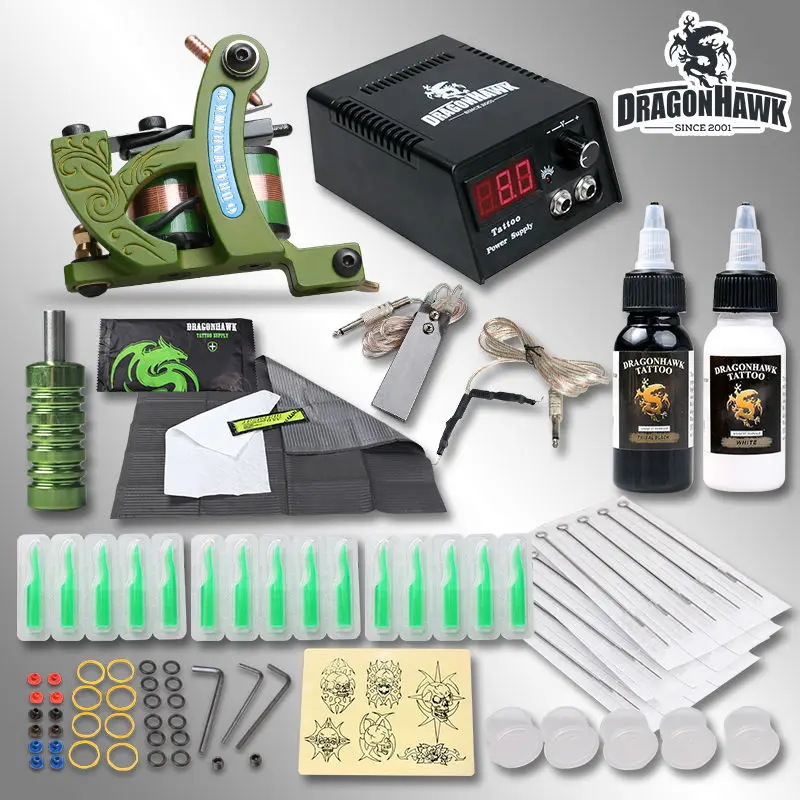 Newest Shading Machine CompleteTattoo Kit Inks Power Free Gift Tattoo