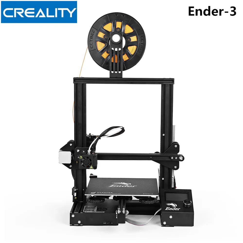 Creality3D Ender-3 3d Принтер Высокоточный принтер DIY набор стальная рамка ЖК-дисплей 220x220x250 мм Большая область печати