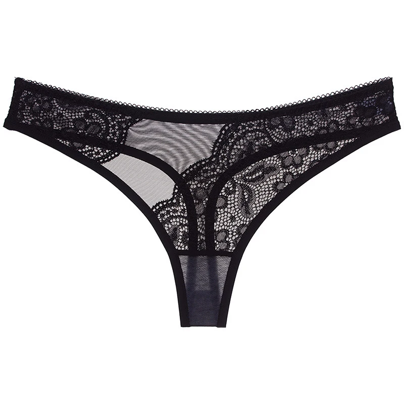 Women Seamless Briefs Sexy Lace Womens Panties Underwear Lingerie Transparent G String Thong Plus Size Women Sexy Thongs 10 (8)