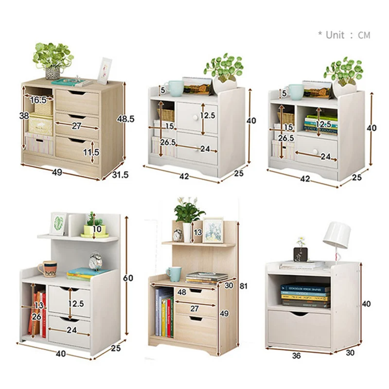 Nightstand Wooden Assembly Bedside table With drawer end table home bedroom Furniture Bedside organizer storage cabinet Nightstand Wooden Assembly Bedside table With drawer end table home bedroom Furniture Bedside organizer storage cabinet