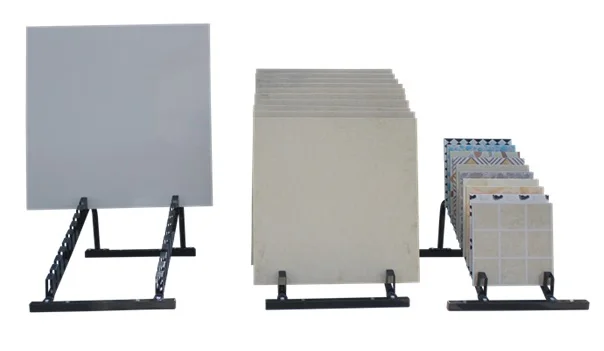 

best Adjustable Width Ceramic Tiles Floor Porcelain Display Stand Rack Capacity 400Kg,