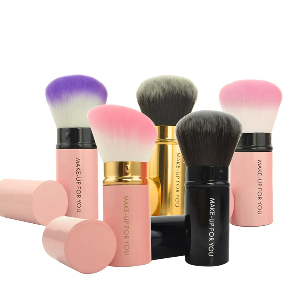 

Telescopic makeup brush blush brush Retractable Kabuki Blush Foundation Powder Cosmetic Makeup Brush Kit20