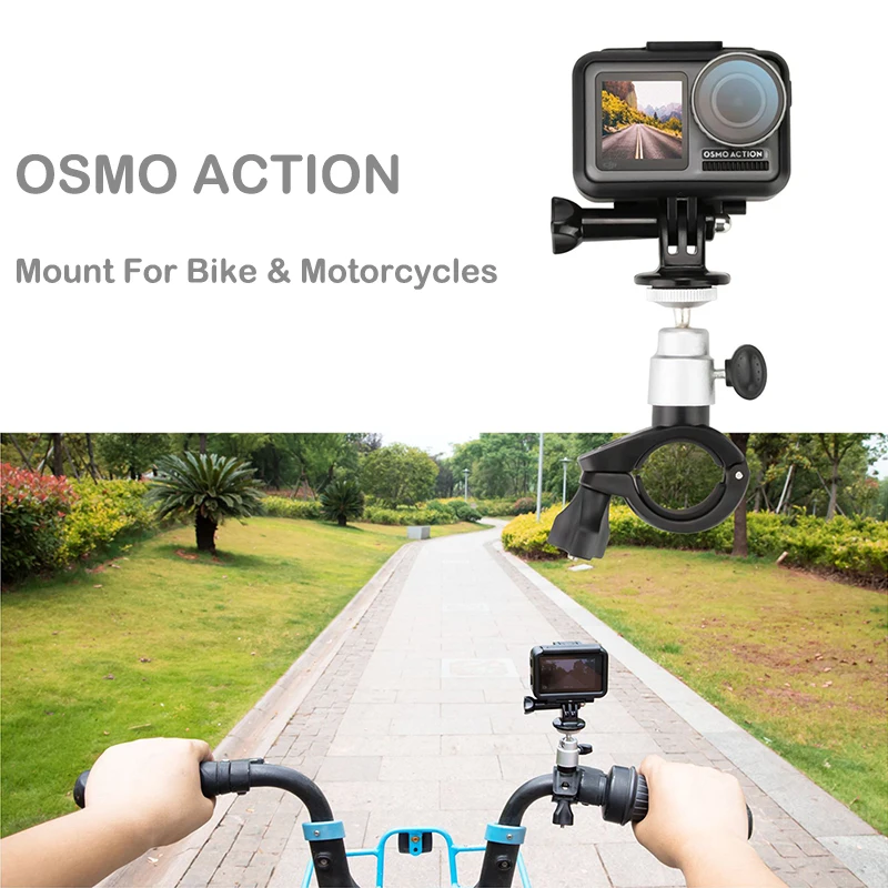

For DJI OSMO Action Acessories Bicycle & Motorcycle Mount Bracket Holder Bike Clamp Mount Stand for DJI OSMO Action Gimbal