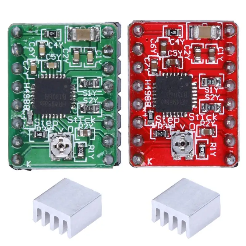 4 шт A4988 Драйвер шагового двигателя Модуль 3D-принтеры Polulu StepStick RepRap коммутационная плата для Аллегро A4988 ДМОП микрошагового
