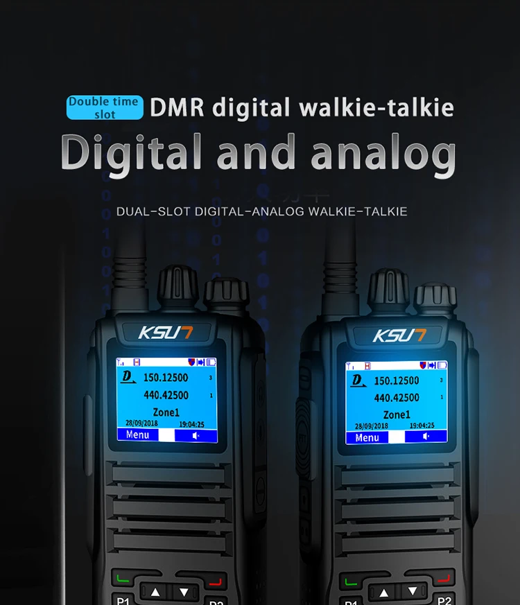 U/V двухдиапазонный Профессиональный fm-передатчик DMR7-D2 Любительское радио оборудование с DTMF Walkie Talkie