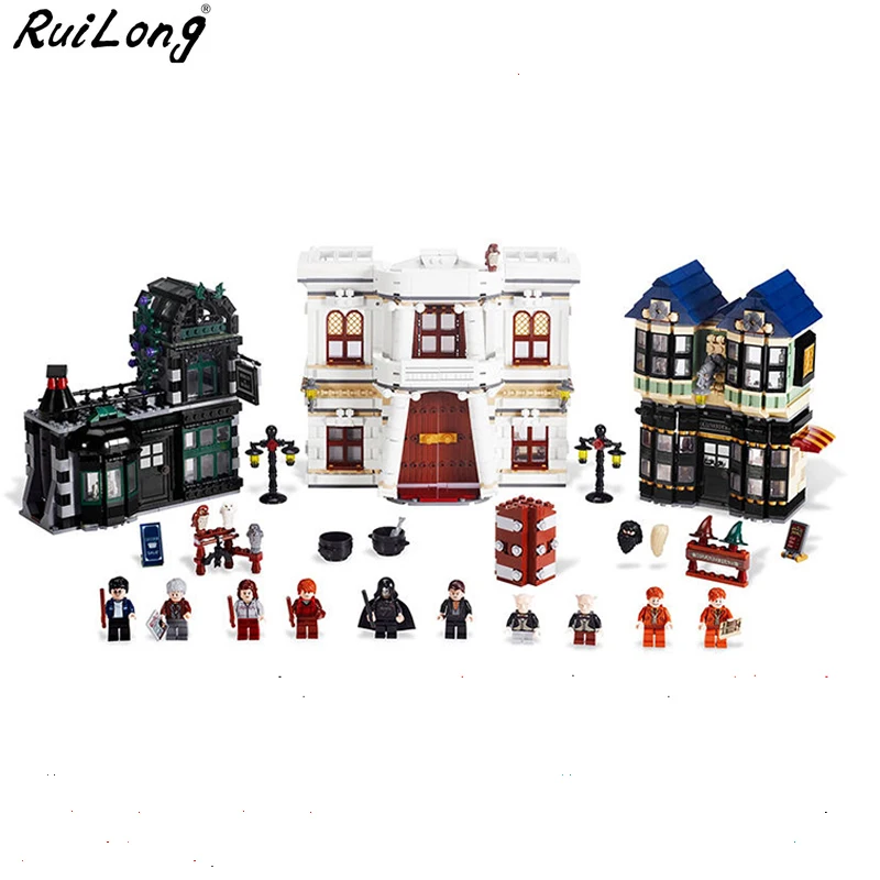 

Harry Potter Series Diagonal Alley Compatible with LegoINGLY Harry Potter 10217 Building Blocks Bricks Toys For Children Gifts