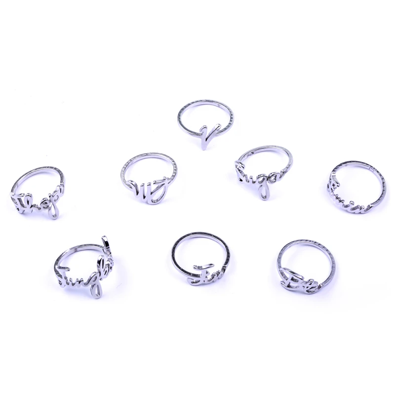 

KPOP Bangtan Boys SUGA V JUNGKOOK Name Album Ring Jewelry Rings Accessories For Men And Women Female Male Boy Girl