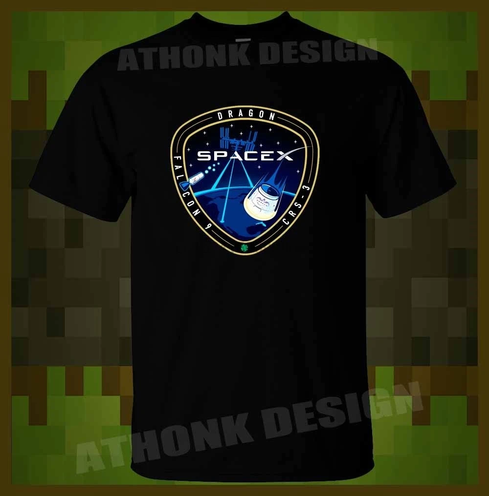 

SpaceX T-SHIRT SpaceX CRS-3 SPACEX DRAGON FALCON 9 CRS 3 Men T-SHIRT