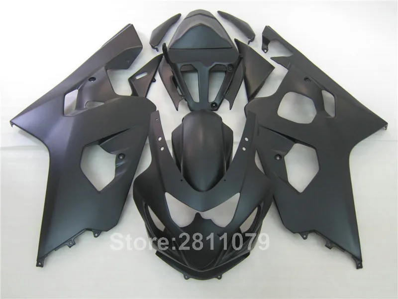 Aftermarket moto ЧАСТИ обтекатель комплект для SUZUKI srad GSXR600 04 05 GSXR 600 750 2004 2005 матовый черный обтекатели комплект TI01