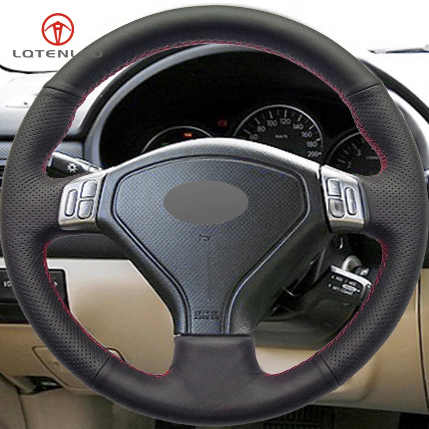 Buy LQTENLEO Black Artificial Leather Car Steering