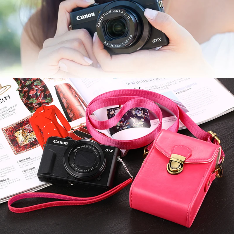 Чехол из искусственной кожи высокого качества для камеры Canon G9X G7X Mark ii SX730 SX720 SX710