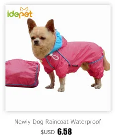 Fashion Pet Dog Clothes Raincoat Waterproof Puppy Jacket Coat Rain Coats With Glisten Clothes Bar Raincoat For Dogs 14S6