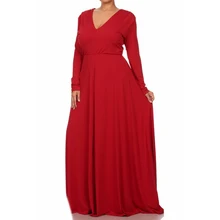 M-5XL !! 2016 Winter New Women Large Size Sexy V-neck long sleeve Loose Sash long party dresses vestidos MD002