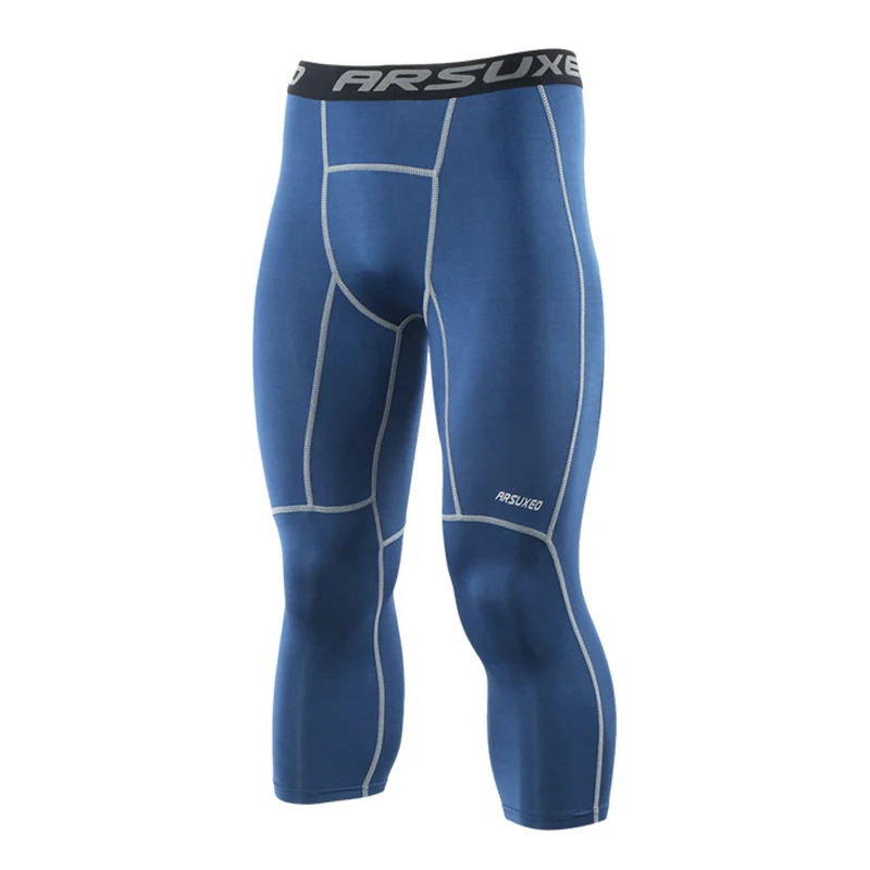 

Quick-Drying Running Tights Men Jogging Sport Leggings Elastic GYM Fitness Compression Pants Exercise Trousers