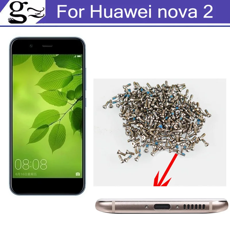 2 шт. винты для док станции Huawei nova2 Nova с винтами гвоздей мобильных телефонов HUAWEI mate