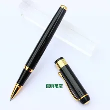 Authentic baoer черный светильник золотой шар ручка/ручка для подписи компания подарочная ручка