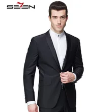 Seven7 отруби высокое качество индивидуальный заказ Для мужчин s черная костюмная куртка для свадьбы жениха Для мужчин Винтаж классический пиджак индивидуальные Формальное пальто