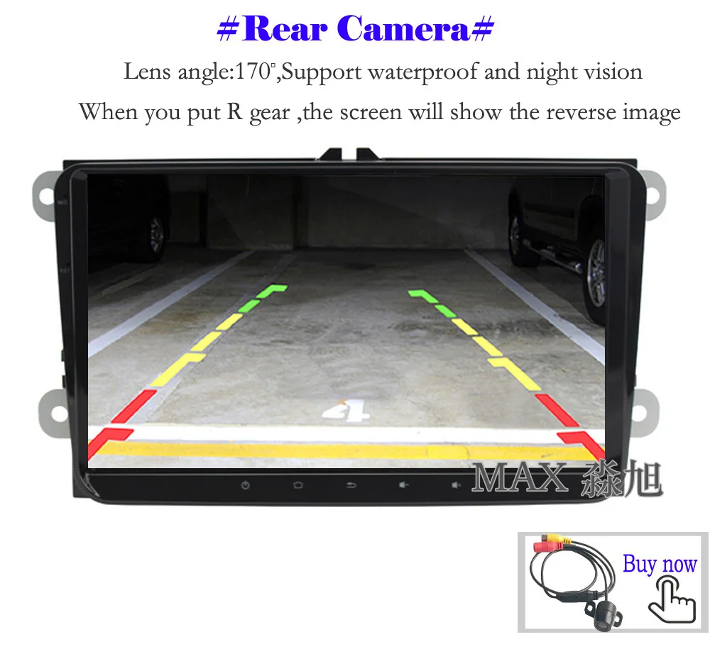 Top MAX GPS Navigation System Android 8.1 Car DVD Player for TIGUAN EOS POLO PASSAT CC GOLF 5 6 Radio RDS DAB+ BT 4G WIFI map 1080P 11