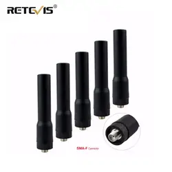 5 pçs nova retevis rt20 SMA F fêmea antena vhf uhf para baofeng uv5r 888 s para kenwood para retevis rt5r h777 rt5 acessórios c9004