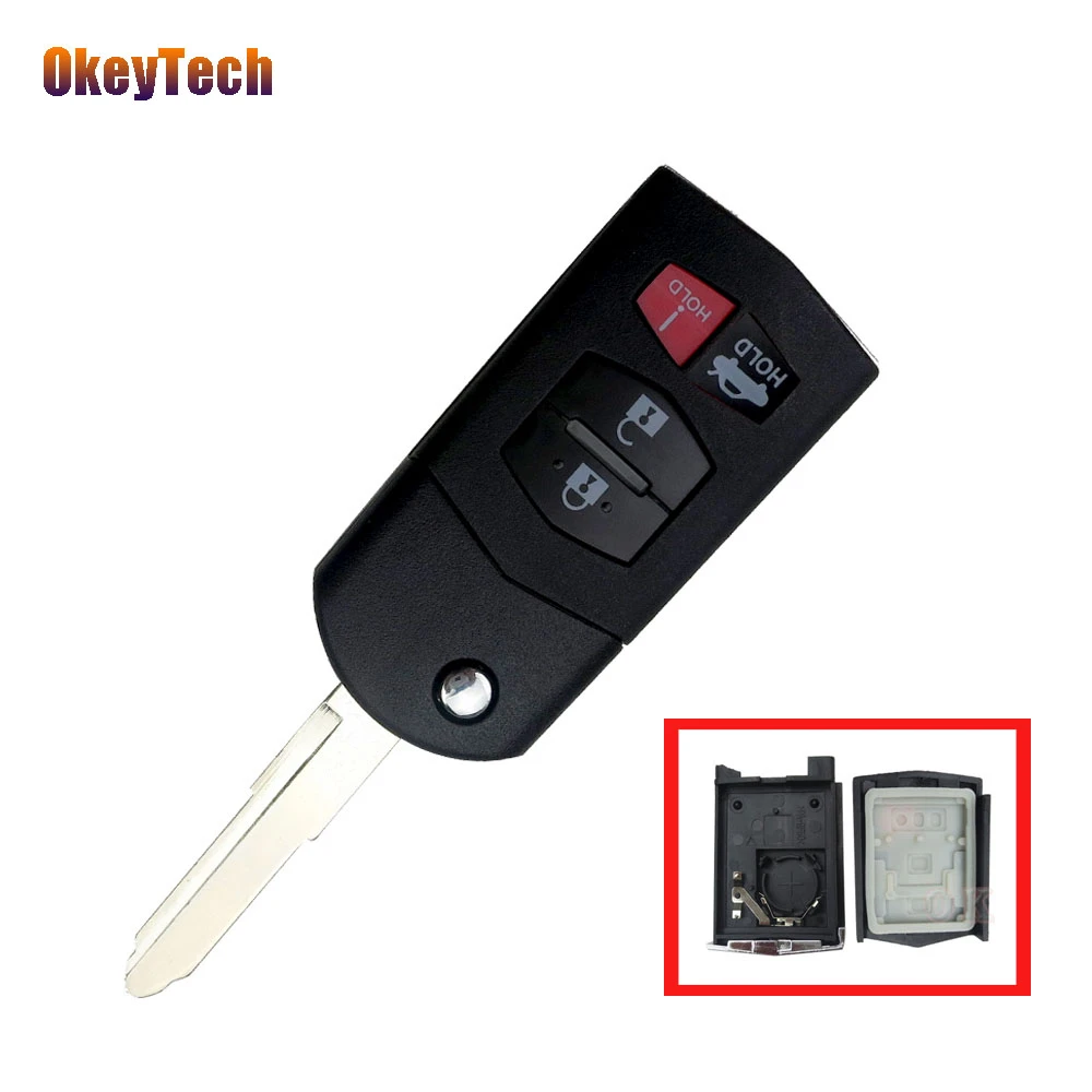 2* Flip Shell Remote Key Case Fob 3 Button for Mazda 3 5 6 RX8 CX5 CX7 CX9 2* Flip Shell Remote Key Case Fob 3 Button for Mazda 3 5 6 RX8 CX5 CX7 CX9