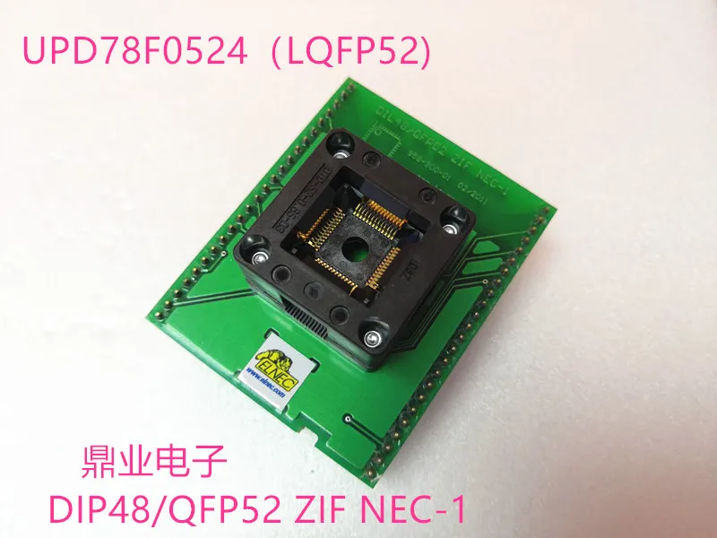 

Opentop QFP52/DIL48 ZIF NEC-1 UPD78F0524 IC Burning seat Adapter testing seat Test Socket test bench in the stock