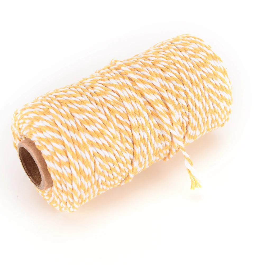 1 рулон 100 м хлопковая веревка для выпечки 9 цветов|100 cotton rope|rustic ropecotton rope cord |