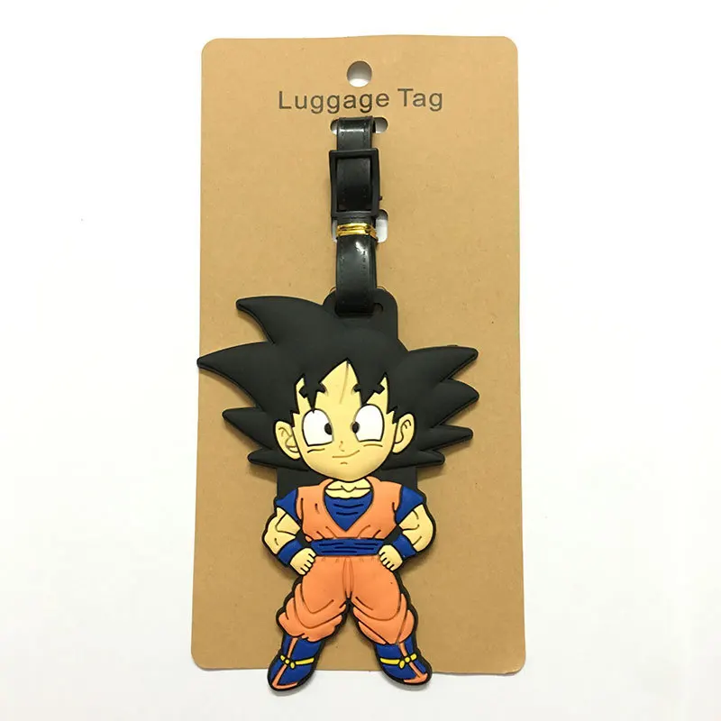 Ярлык для багажа из ПВХ 8 видов стилей Dragon ball Z Son Goku Vegeta Gohang держатель