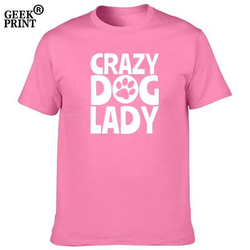 Женская футболка Crazy Dog Lady Doggie Pug Lover Cute Bulldog Love Футболка женские Топы дропшиппинг