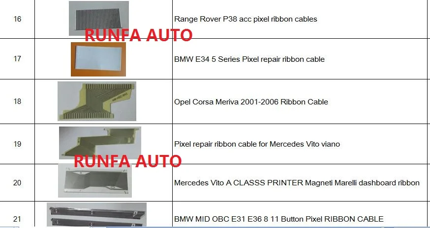 Pixel Ремонт приборной панели замена ленты для Opel Vauxhall Zafira Astra ленточный кабель для ЖК-дисплея дисплей 5 шт.(с наконечником 40 Вт