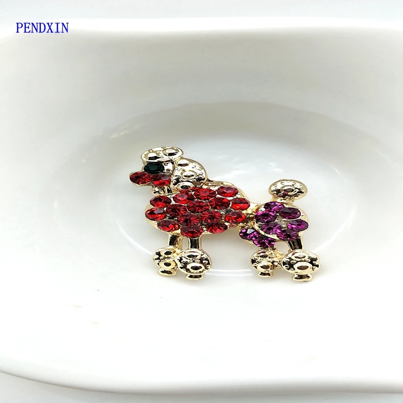 

Fashionable ornament lovely puppy green eyes, the animal brooch, for the lady beautiful collar needle