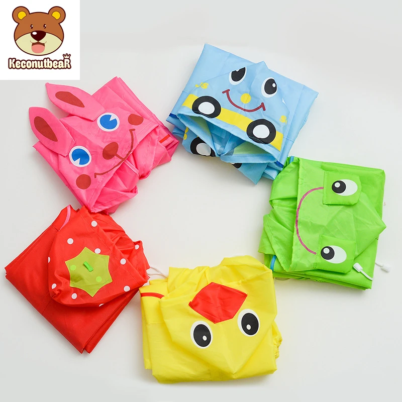 

Keconutbear Cartoon Animal Style Waterproof Kids Raincoat Cute Rabbit Baby Rain Coat Student Raincoat Children Rainwear
