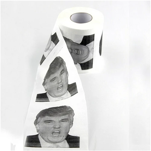 1 рулон Дональд Трамп Туалет Бумага-забавная Туалет Бумага кляп подарок-дамп Трамп
