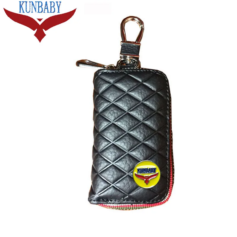 

KUNBABY Top Genuine Leather Bag Car Key Case Cover Wallets Housekeeper Holders Carteira For Subaru BMW Audi Porsche VW Merceds
