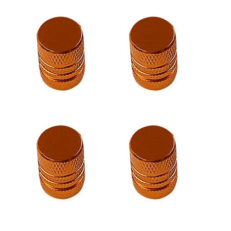 4PCS Gold 4 шт./компл. колпачки для велосипедных шин, пылезащитные крышки для клапанов, Аксессуары для велосипеда, алюминиевые велосипедные шины для колес, колпачки для клапанов - Цвет: 4PCS Gold