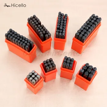 

1 set Stamps Number Letters Punch set Alphabet Alloy Steel Capital Letters Die tool A to Z 1 to 9 Leather Craft tools Hicello