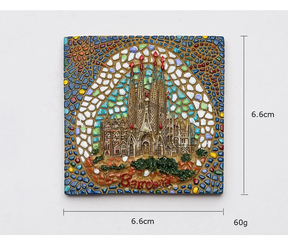 Building 3D fridge magnet souvenir 08