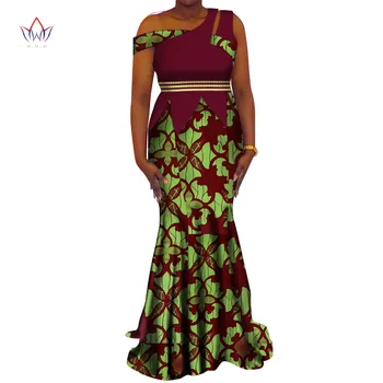 

African Dresses For Women 2020 African Print Long Dresses Dashiki Dress Bazin Riche Max Size Party Vestido For Lady WY3640