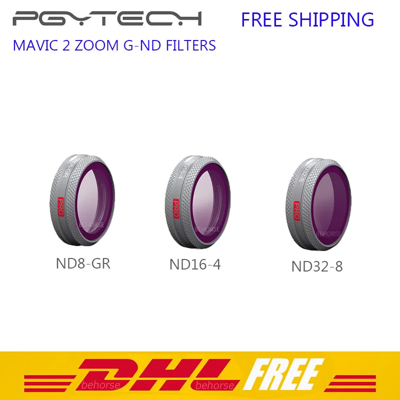 

3 Pieces Mavic 2 Zoom Filters ND8-GR/ND16-4/ND32-8 Camera Lens Filter Kit Set DJI Mavic 2 Zoom PGYTECH ND Filter Accessories