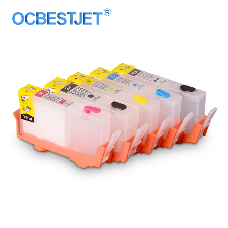 5 Colors For HP 178 178XL Empty Ink Cartridge With Chip For HP 3520 4620 5510 5515 5520 5521