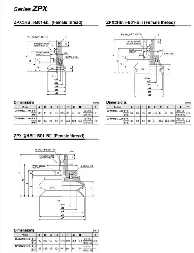 ZPT32UNK10-B5-A10 ZPT32UNJ20-B5-A10 ZPT32BN-A6 SMC вакуумный держатель пневматический компонент вакуума присоской ZPT серии