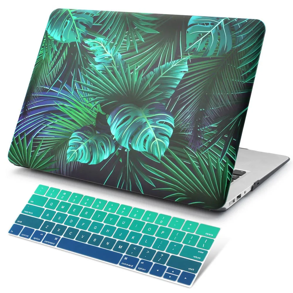 Пластиковый жесткий чехол с клавиатурой для MacBook Air 13 11 Pro 13 15 Touch Bar A2159 A1932 12 1" Ловец снов - Цвет: D001