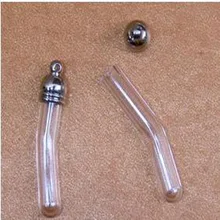 Мода 100 шт galss подвеска-пузирек для серьги/Колье индивидуальный светильник Подвеска гибкая трубка кулон