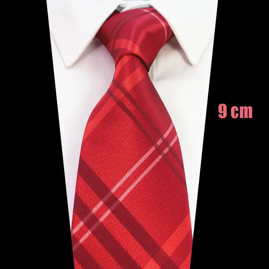 RBOCOTT удлиненный 9 см галстук удлиненный размер 160 см мужской коричневый Пейсли синий цветочный галстук Красный Клетчатый шелковый галстук на шею свадебный бизнес - Цвет: 38