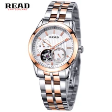 READ Luxury Men Automatic mechanical watches full steel Waterproof women Watch Mechanical watches couple models relogio feminino