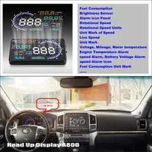 Для Toyota Land Cruiser 70 100 200 V8 Roraima-Автомобильный HUD Дисплей-безопасное вождение экран проектор Refkecting лобовое стекло