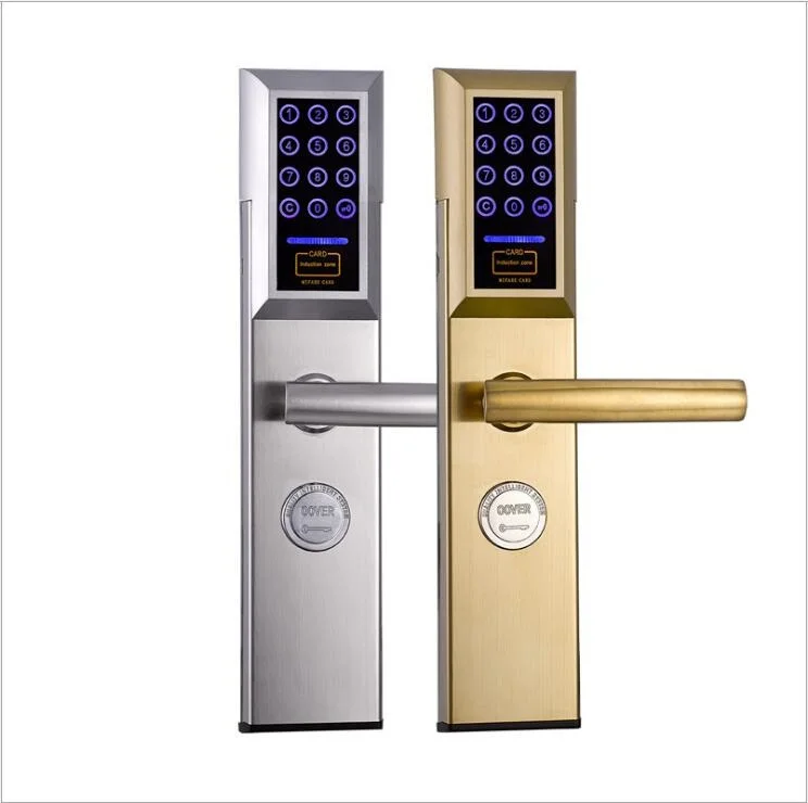 Home office password RFID gate door lock, stainless steel, battery
